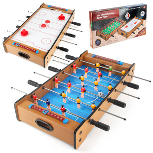 Factory direct supply multi-functional table football ice hockey two-in-one double competitive entertainment indoor table game toys