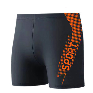 Factory Direct Sales New swimming trunks boxer adult swimming trunks extra large plus fat guy swimming trunks men's high waist Conservative swimming trunks