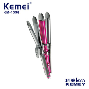 KEMEI cross-border four-in-one hair curler quick heating one machine multi-purpose high-power constant temperature heating splint