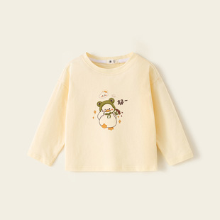 Girls' Long-sleeved T-shirt Spring New Children's Top Baby Cotton Base Shirt Korean-style Children's Spring and Autumn