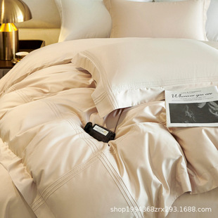 Class A 100 satin buried rope cotton four-piece cotton bed sheet quilt cover bedding wholesale.
