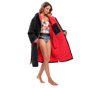 Dryrobe factory in stock fleece-lined thick warm changing bathrobe Beach surfing swimming snorkeling cloak bathrobe