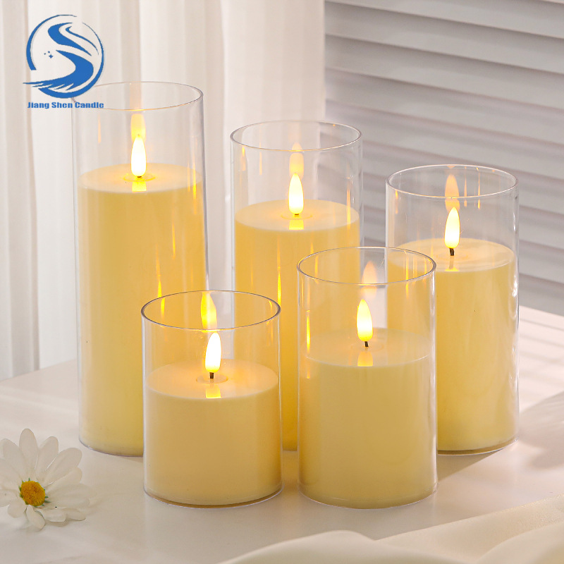 simulation acrylic glass led swing electronic candle wedding concert party decoration atmosphere night light