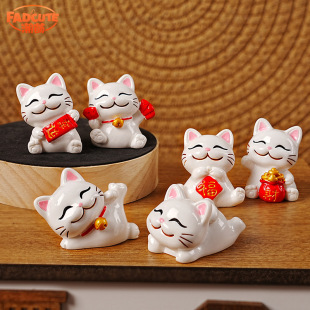Приливная игра, веселая кошка, смола, украшение милый офисный стол, украшение рабочего стола, декомпрессионная домашняя кукла