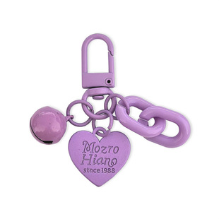 New bell heart small accessories car key chain pendant exquisite school bag pendant metal jewelry key chain wholesale
