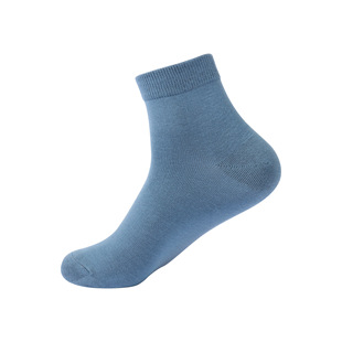Long-staple cotton short tube men's socks Cotton Four Seasons spring and autumn men's solid color all-match cotton socks cotton naked ammonia socks wholesale
