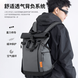 Cross-border Street Trendy Travel Backpack Fashionable Functional Outdoor Sports Backpack Folding Roll-up Casual Bag for Men