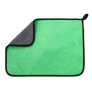 500g 30*40 double coral velvet padded absorbent car wash towel 30*30 pet cloth fishing car wash towel