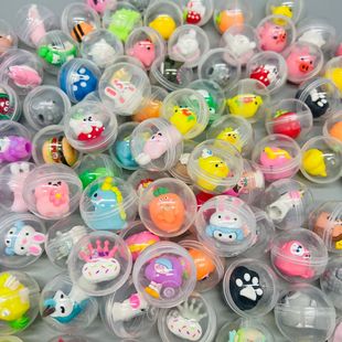 10 pack mixed twisted egg 32 * 32mm various styles doll pull back car doll twisted egg combination one-piece delivery