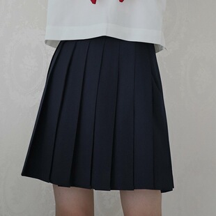 [Orthodox Color Skirt TR Thick Fabric] Version Positive High Temperature Pleated Shaped Black Cyanotic Skirt for Women