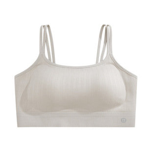 Autumn new seamless beauty back fixed cup underwear women's bra without steel ring with chest pad inside with base ice silk wrap chest