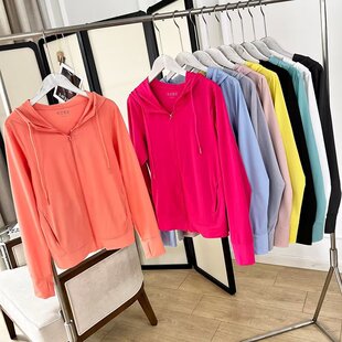 UPF50 + sun protection clothing women's anti-ultraviolet mesh hooded cardigan portable cool pocket skin clothing 456261
