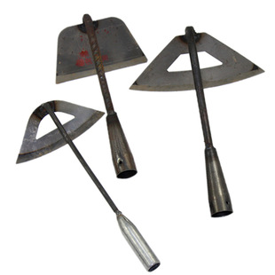Hoe Farm tools dual-purpose hoe for planting vegetables all-steel manganese steel gardening hand-held hollow small hoe lightweight weeding artifact