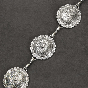 New Carved Retro Metal Women's Waist Chain Ancient Silver Western Punk Style Embossed Alloy Cross-border Domestic in stock Belt