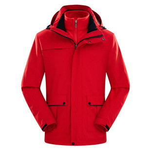 Winter outdoor sports warm cold windproof breathable detachable polar fleece liner three-in-one assault clothing for men and women