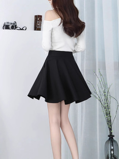 Spring and Summer Short Skirt Elastic Stretch Skirt High Waist Women's Black Skirt Slimming Large Pocket Skirt Dancing Pleated Skirt Cross Border