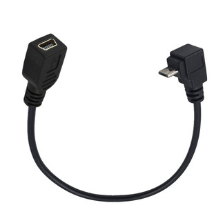 micro male 90 ° up and down left and right elbow to min female V3 to V8 Android interface to MP3 interface USB cable