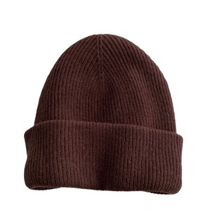 Exported to Japan high quality 100 sheep wool hat women's autumn and winter warm ear protection knitted hat big head circumference small face