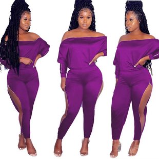 D2426 European and American Cross-border New Autumn and Winter Women's Clothing Amazon AliExpress Hot Solid Color Zipper Fashion suit