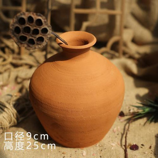 Chinese vase new Zen dry basin stoneware retro ornaments living room dry antique fleshy clay pot wholesale