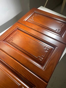 Foshan original supply European-style log kitchen cabinet wardrobe shoe cabinet door panel multi-layer solid wood integrated cabinet door panel