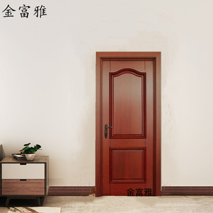 Jinfuya Log Door Customized Chinese Sapele Log Door Bedroom Wooden Door Painted Interior Door Pure Solid Wood Door