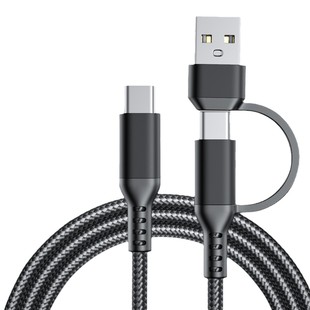Кабель для передачи данных 2-в-1 Быстрый зарядный кабель для Apple Huawei Samsung USB-typec кабель для быстрой зарядки