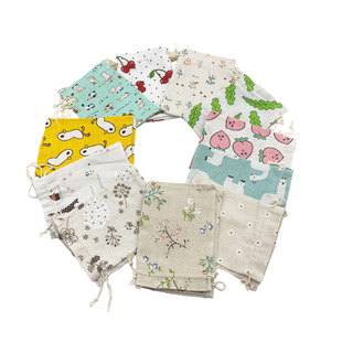 Factory Direct Chinese medicine sachet cotton and linen bag drawstring drawstring cotton bag mosquito repellent bag empty bag same day delivery