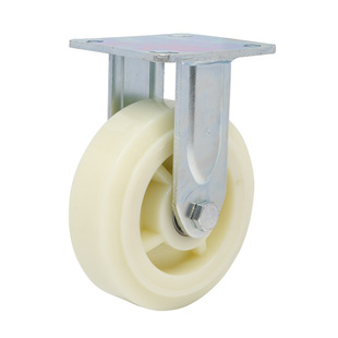 Heavy Duty Caster 4inch 5inch 6inch 8inch Nylon Universal Wheel Abrasion Resistant Boutique Square Edge White PP Caster