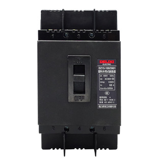 Delixi leakage protector DZ15LE-100/4901 three-phase four-wire 100A single-phase 63A Molded Case Circuit Breaker