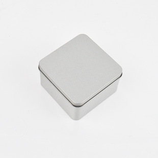 Medium Square Iron Box Tiramisu Packaging Iron Box silver Window Dessert Iron Box Candy Iron Box Wholesale