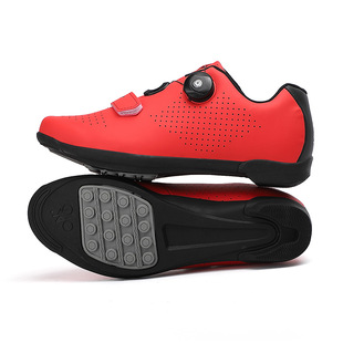 Sports men's and women's road lock mountain race bike riding shoes rubber sole off-road dynamic Four Seasons bicycle shoes