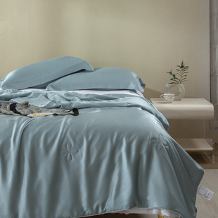 Maternal and Infant Class A Imported 60s Lanjing Tencel Summer Cool Quilt Air Conditioning Quilt Single Double Student Dormitory Summer Antibacterial Quilt