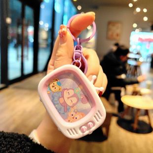 Creative cartoon Sanrio game machine keychain cute coolomi key chain decompression toy bag pendant gift