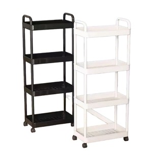 Trolley Storage Rack Home Kitchen Floor-Standing Multi-Layer Snack Baby Living Room Storage Rack Removable Book Shelf