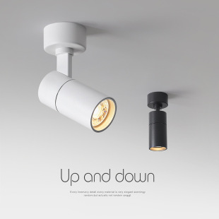 led open small spotlight adjustable angle cob mini shop living room background wall home