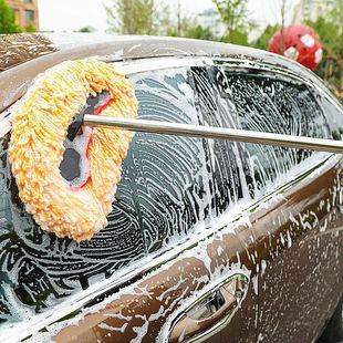 Автомойка швабра телескопическая щетка с длинной ручкой