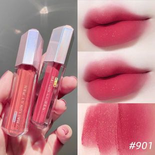 Ins high-value lip glaze student party plain white lipstick is not easy to fade stained cup waterproof matte velvet