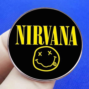 Nirvana группа брошь Американский панк Рок музыка значок металлический сплав значок аксессуары