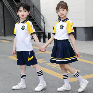 Primary School Students' School Uniform Summer Class Uniform Kindergarten Garden Uniform Summer Wear Sportswear Graduation Photo Suit Children's Performance Suit