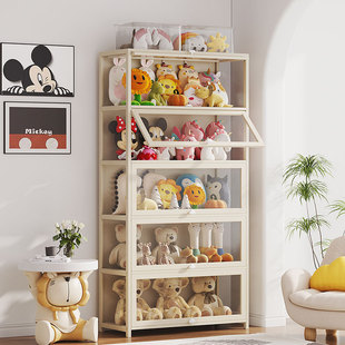 Household Lego Handheld Display Cabinet Bubble Mate Doll Plush Toy Acrylic Transparent Storage Fit Cabinet