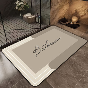 Simple wind bathroom mat water absorption quick-drying soft diatom mud mat household dirt-resistant good care anti-slip mat can be wholesale