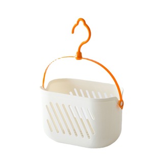 Hanging Storage Basket Bathroom Hanging Basket Toilet Plastic Small Bath Basket Wash Storage Basket Wall Sundries Storage Basket