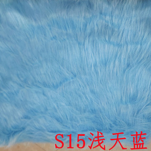 Spot 12cm plush downwater hair artificial plush Imitation hair straight fried hair doll fake hair long hair fabric