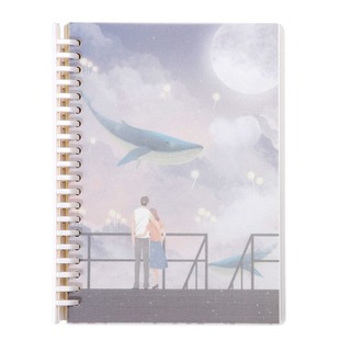 Small Fresh Literary Pull-out Removable Loose-leaf Notebook English Grids Square Horizontal Line Replacement Inner Core