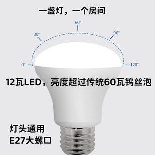 Taiji Tiger Yuba Middle Lighting led Waterproof Explosion-proof Toilet Bathroom Special Super Bright Universal E27 Snail