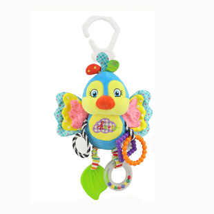 Happy Monkey детская кровать висит животное погремушка кулон малыш с зубами Bb кольцо бумага плюшевая игрушка
