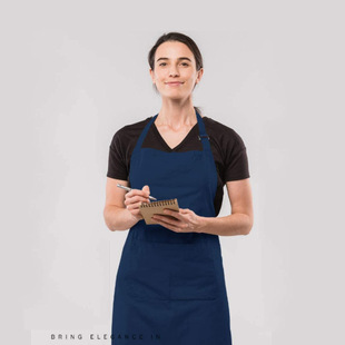 Amazon cross-border apron work clothes neck apron anti-fouling apron wholesale home hotel apron printed logo