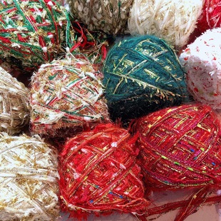 Christmas wool hand mixed thread characteristic mixed thread Christmas limited 30g one