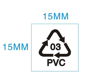 Small size loop stickers 03PVC transparent loop stickers environmental protection recycling stickers 1.5*1.5cm (2340 PCs/30 yuan)